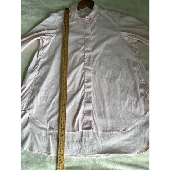 Lareida Womens Shirt Sz 38 Button Up Stretchy Career Light Blush Pink Designer - Picture 5 of 12